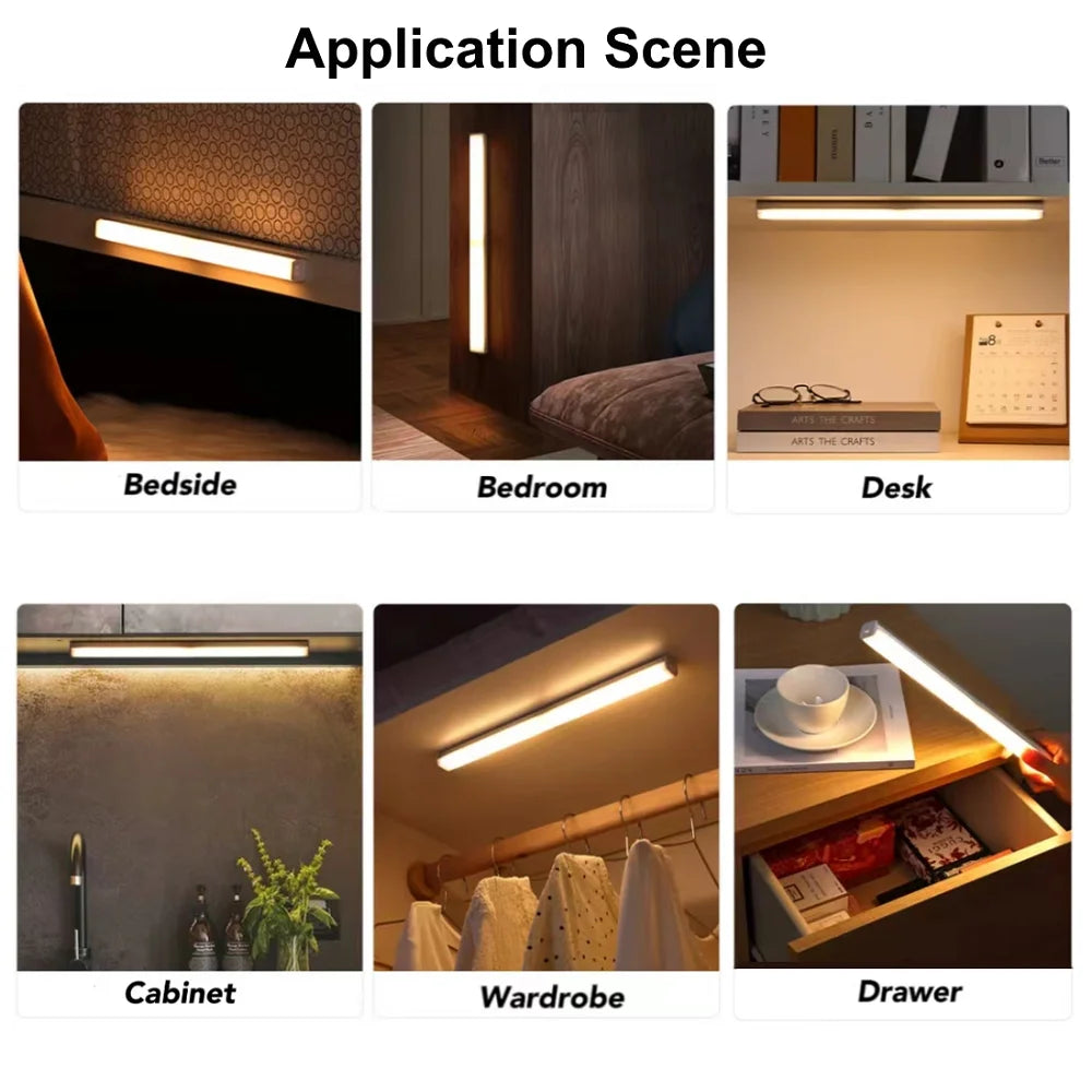 USB Rechargeable Motion Sensor Wireless LED Night Light